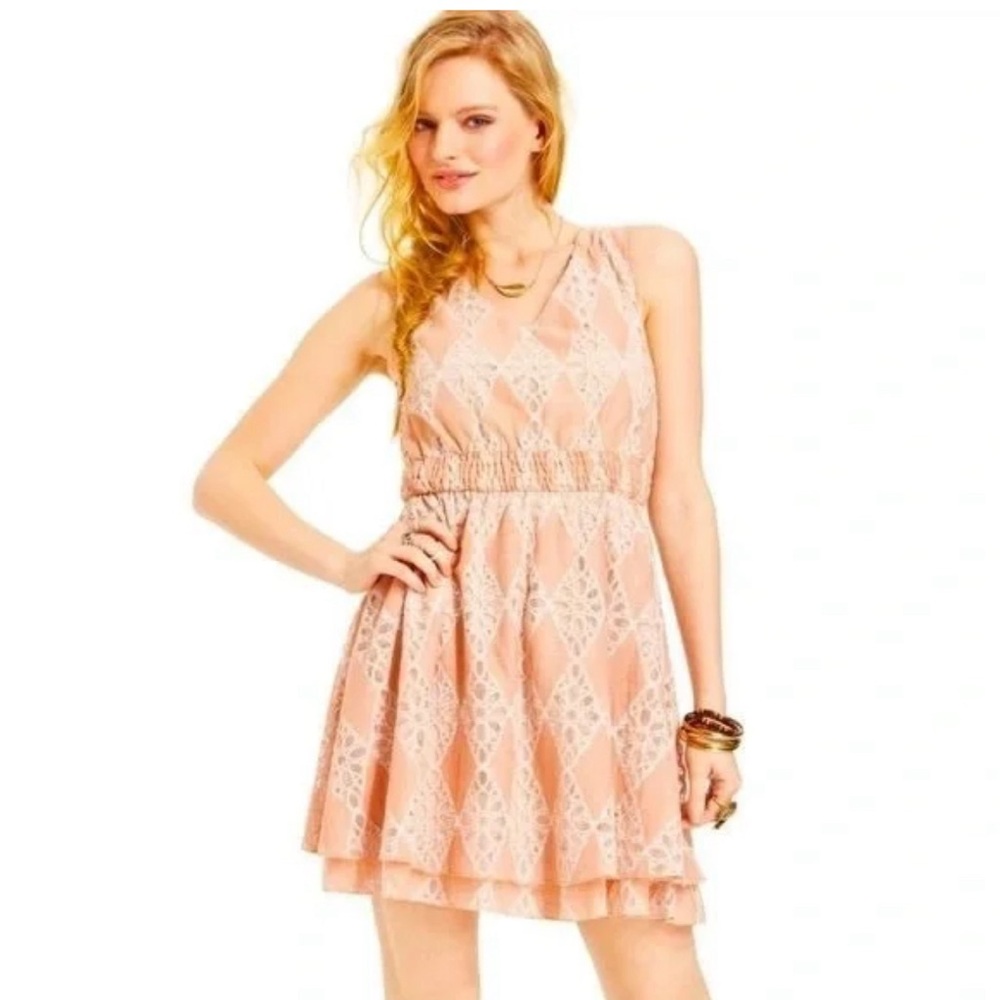 NWOT American Rag Cie Entry Women’s Blush/Dusty rose v-neck sleeveless dress M